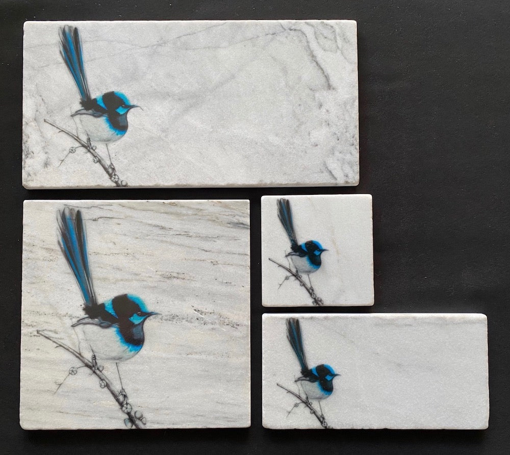 Blue Wren Cheese Plate ( Different Sizes )